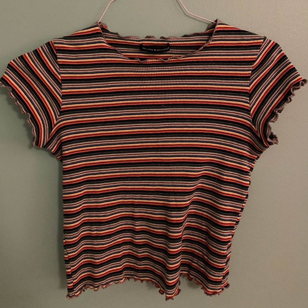 Brandy Melville Lettuce Edge Top